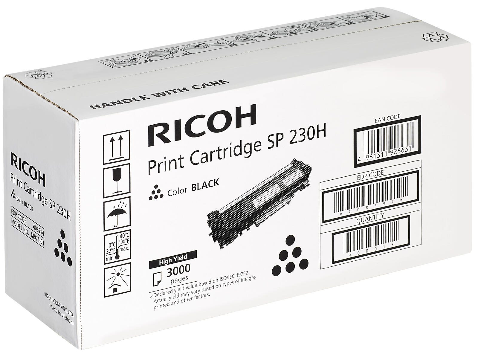 Ricoh Original Type SP230H Toner schwarz 3.000 Seiten für SP 230DNw/SFNw Ricoh Original Type SP230H Toner schwarz 3.000 Seiten für SP 230DNw/SFNw
